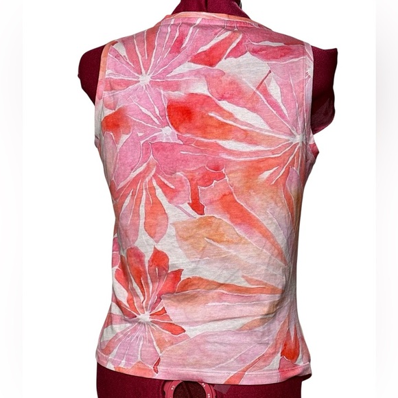 Charlie B water-colour floral print Sleeveless Women's Top - Picture 2 of 6
